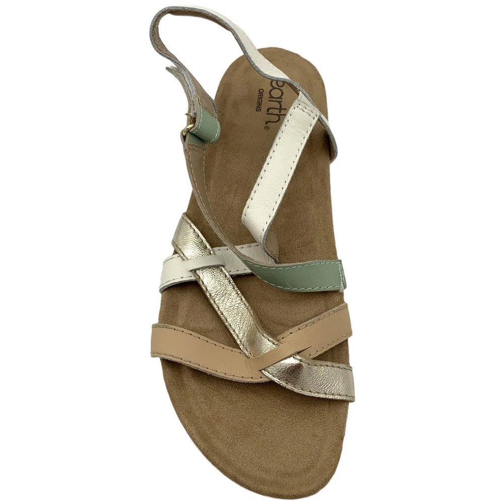 Earth Women's Sterling Sport Sandal White/Gold - Medium - Picture 2 of 3